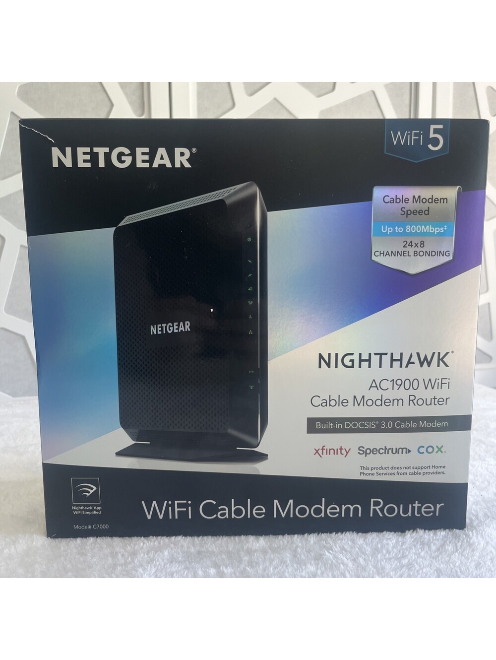 FAST High Speed NETGEAR Nighthawk AC1900 WiFi Cable Modem Router C7000